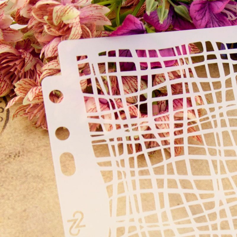 Net Design Stencils Template Painting DIY Scrapbook Album Embossing Card Craft