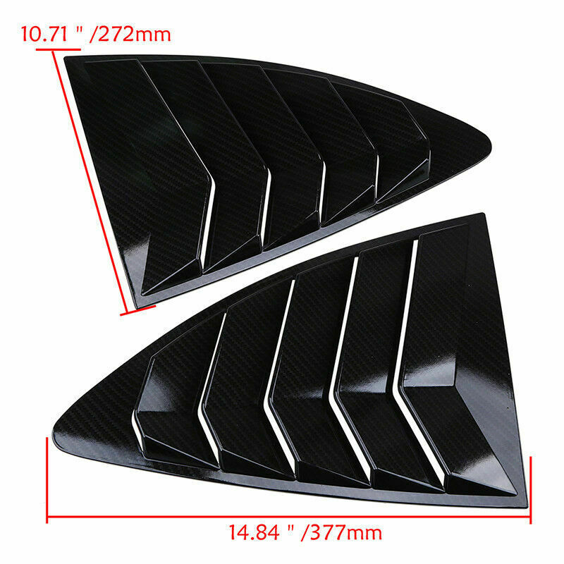 Carbon Fiber Look Left Right Side Window Louver Cover For Subaru BRZ 2012-2021