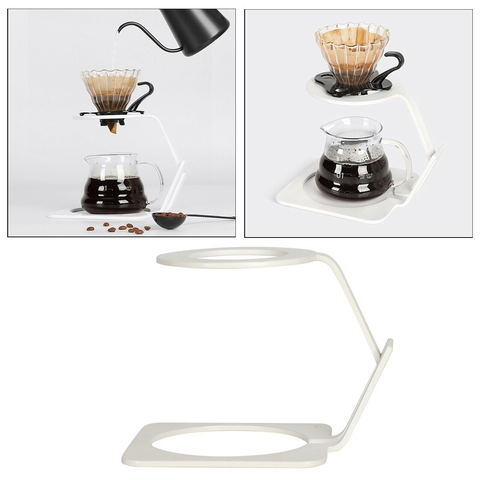 Pour Over Coffee Dripper Holder Stands Height for Home Kitchen