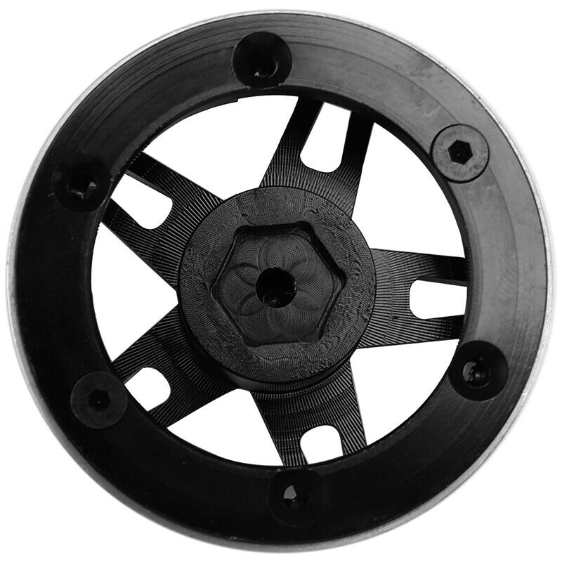 4PCS RC Cler 1:10 Alloy Wheel Rim 1.9 Inch Beadlock Wheel Rim for 1/10 TraxxasB4