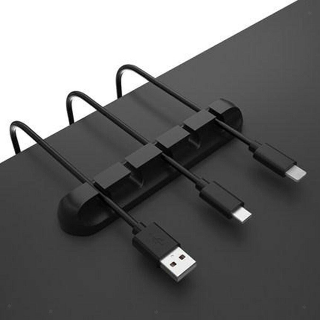 3x Assorted Earphone Cable Clip Holder Cord Management Organizer Winder