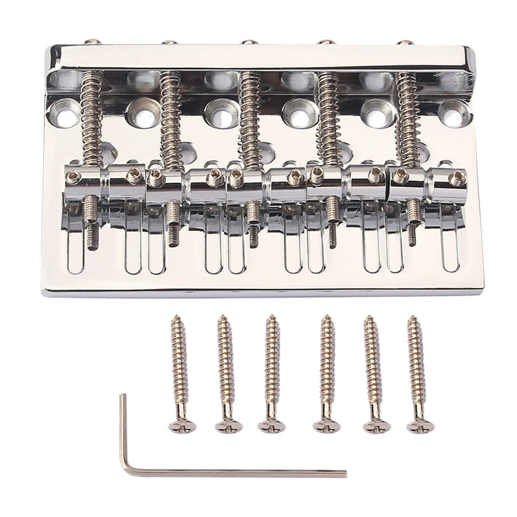 5 String Bass Metal Bridge With