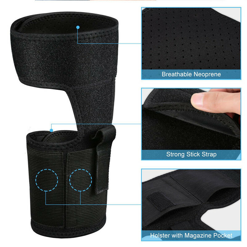 Concealed Carry Ankle Leg Gun Holster Magazine Bag For GLOCK 26 27 42 43 Pistol