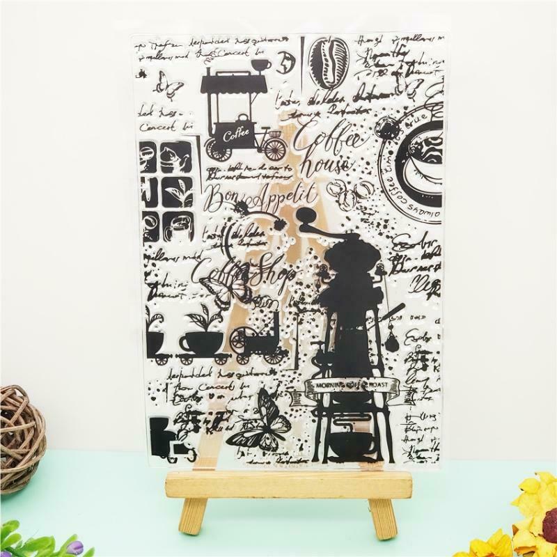 Lighthouse Background Silicone Clear Stamp Aesthetic Retro Patterns Rubber Stamp