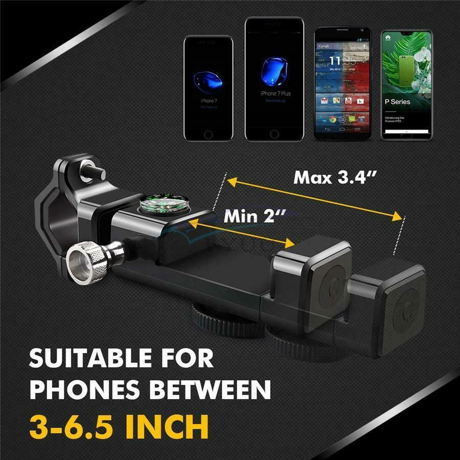 3-IN-1 LED Light Bicycle&Motorcycle 360°Rotation Phone Holder For Mobile Phones