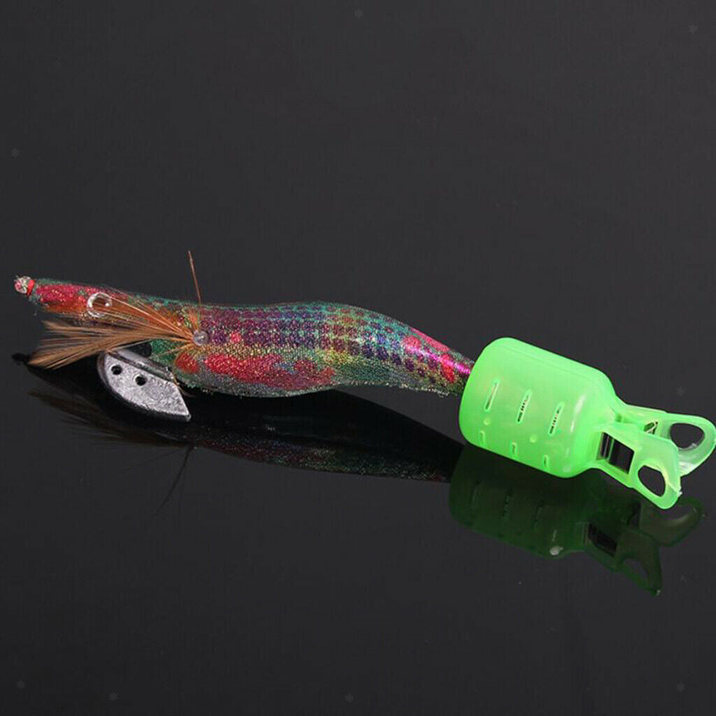 Pack of 10 Portable Squid Jig Hook Protector Fishing Jigs Lure Covers L