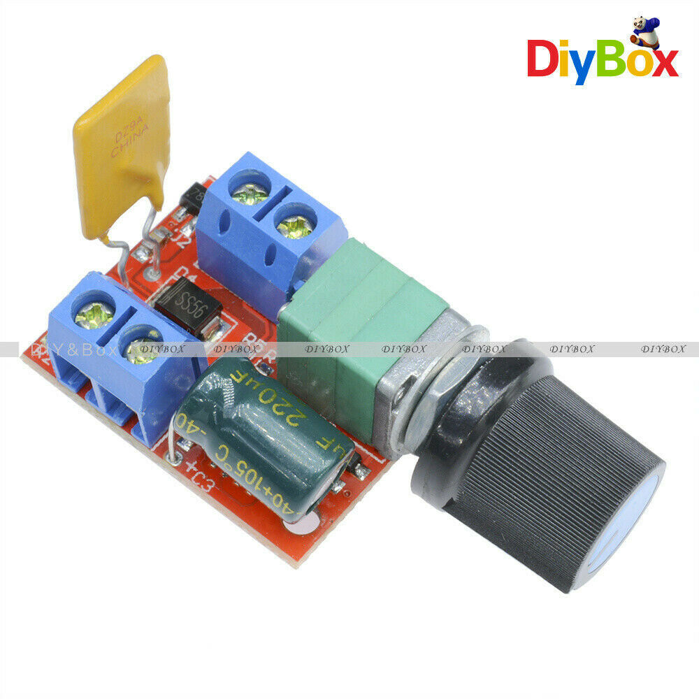 Mini DC 5A Motor PWM Speed Controller 3V-35V Speed Control Switch LED Dimmer D