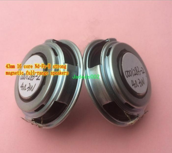 2pcs 43mm 3W 3Ω Ultra-thin full-range speaker 3ohm loudspeaker Audio Parts