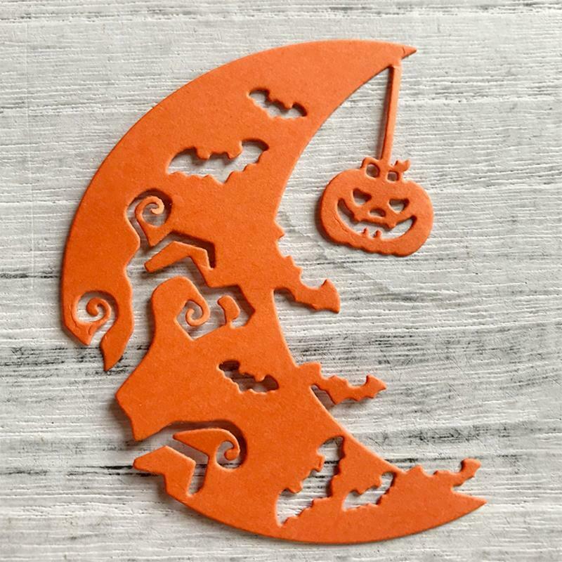 Halloween Pumpkin Moon Metal Cutting Dies Stencil DIY Scrapbooking Album Paper