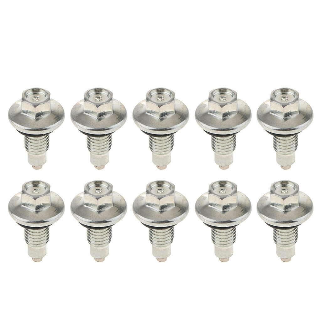 10X Magnetic Oil Pan Drain Plug Bolt & Gasket