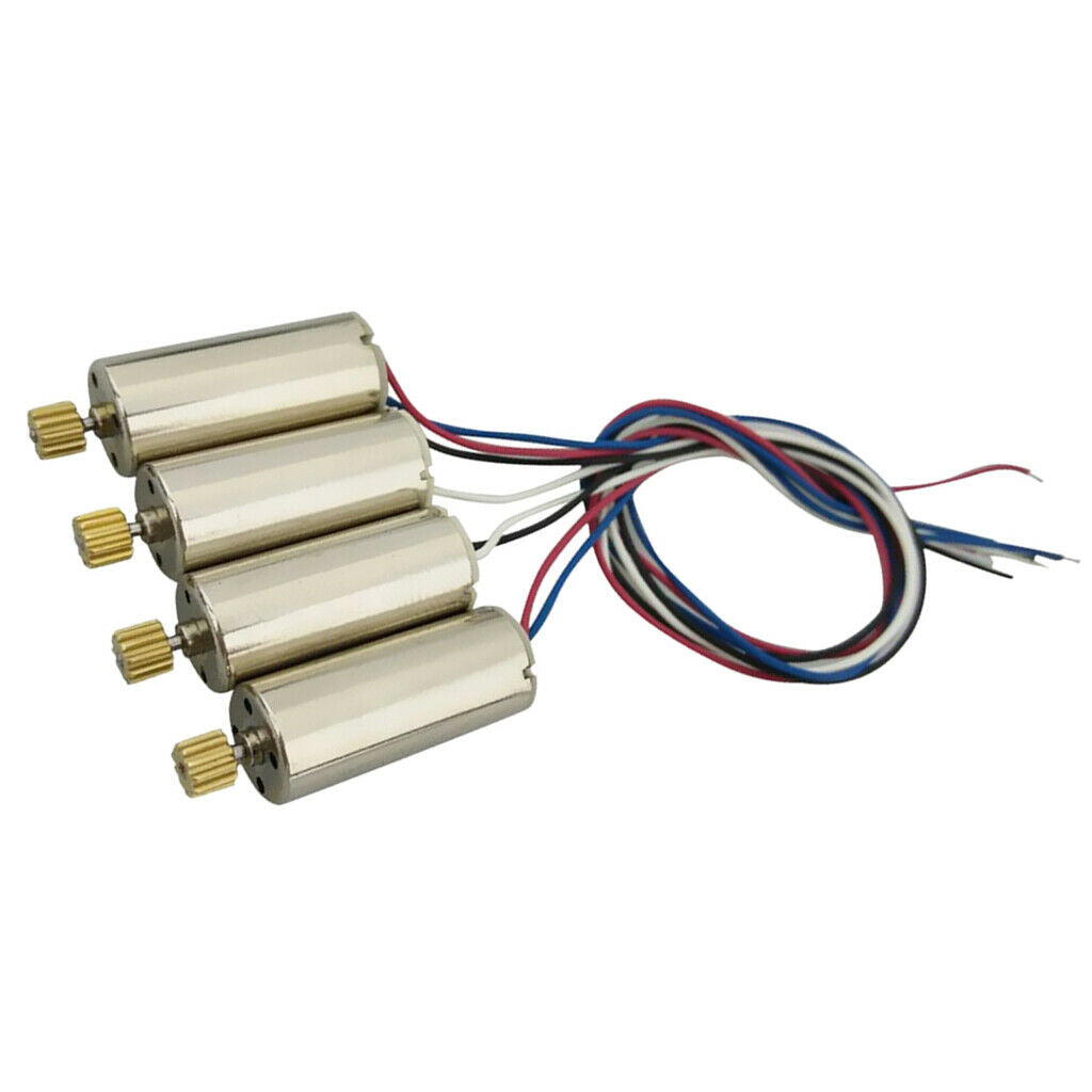 Count 4 RC Drone Upgrade Parts Airplane Spare Parts Motor Positive and Negative