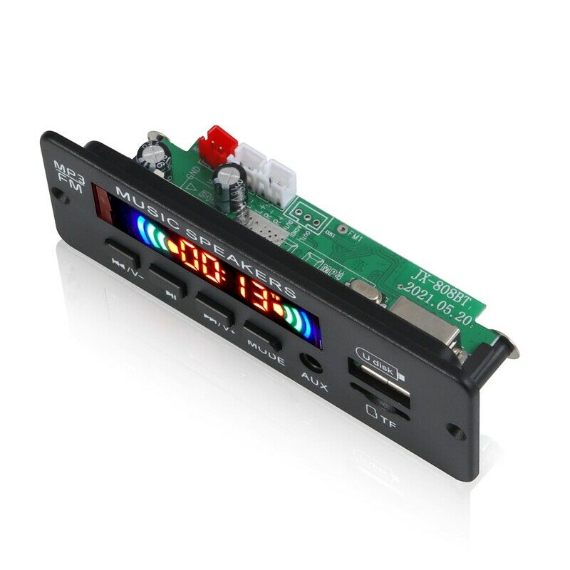 12V 2X3W Amplifier Hands-Free MP3 Player Decoder Board Bluetooth 5.0 Car FM RaI1