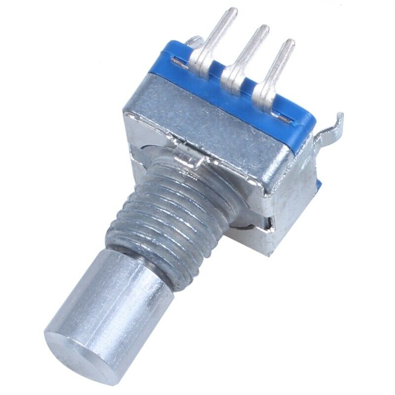 20-point shaft Detents encoder and 360 degree rotary with push button Blue + SQ7