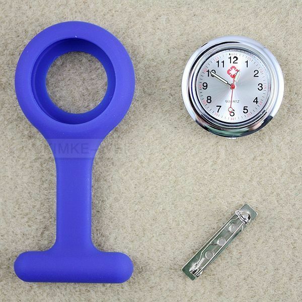 Mod Blue Case Pocket Fob Style Pin Watch for Nurses New