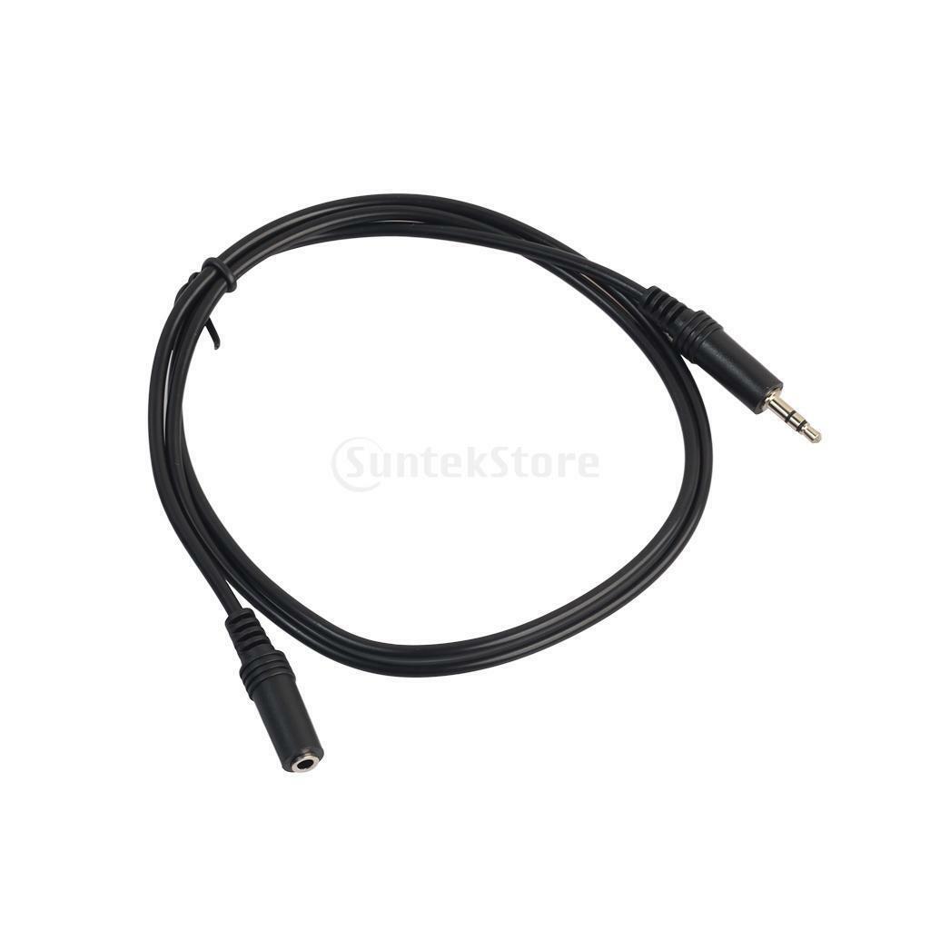 2 Pieces 3.5mm Headset Extension Cable Male to Female Stereo Cord 0.5m/3 m