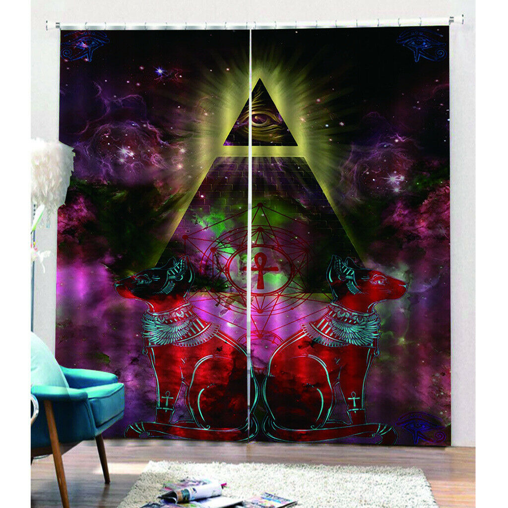 Waterproof Creative Illusion Curtains for Kids Room Decoration 170x200cm