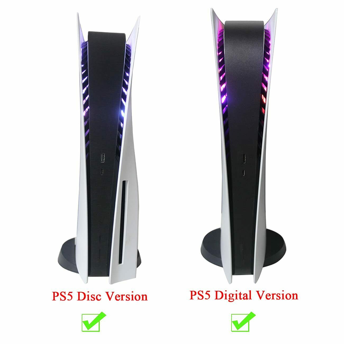 USB Remote Control RGB Light Bar LED Lighting Strip For PS5 Console Cooling Fan