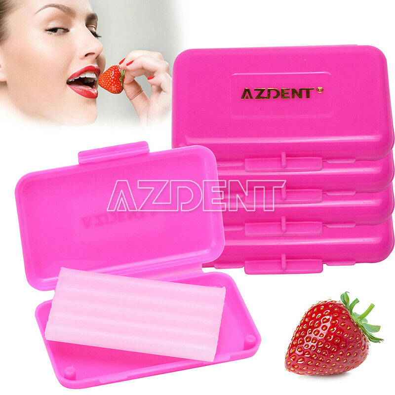 100 X Dental Orthodontic Wax Brace Gum irritation Pink Strawberry Scent AZDENT