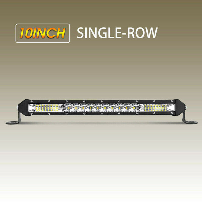 Ultra-thin 520W 10inch Led Light Bar Flood Spot Combo Offroad SUV 10"L XGM Rf
