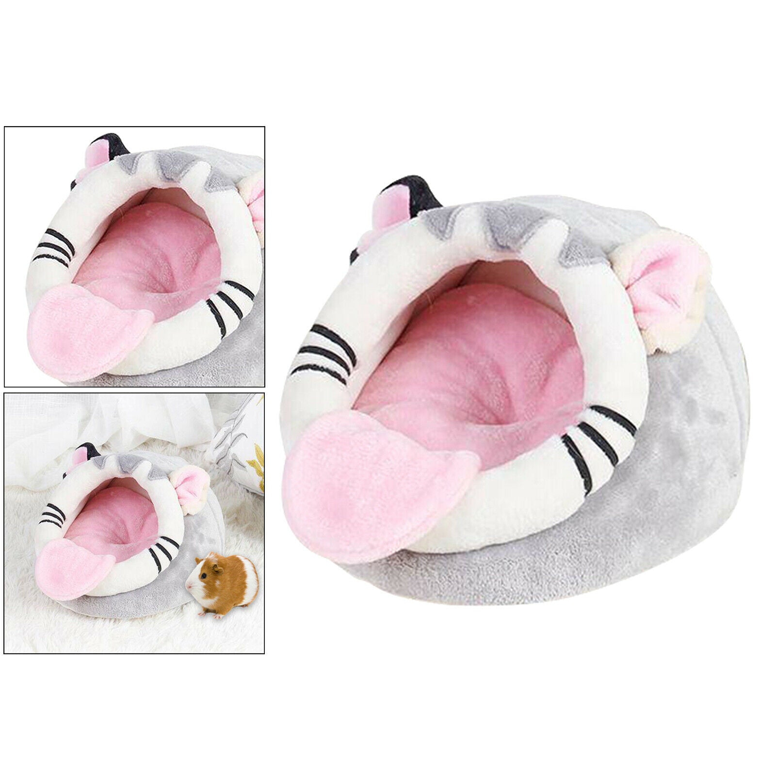 Guinea Pig House, Hamster Hedgehog Winter Nest, Small Animals Warm Pink S