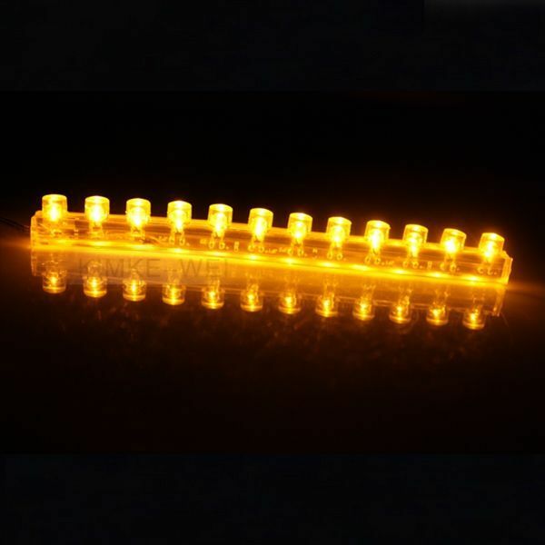 12cm yellow LED Flexible Neon Strip Light Car Van 12V