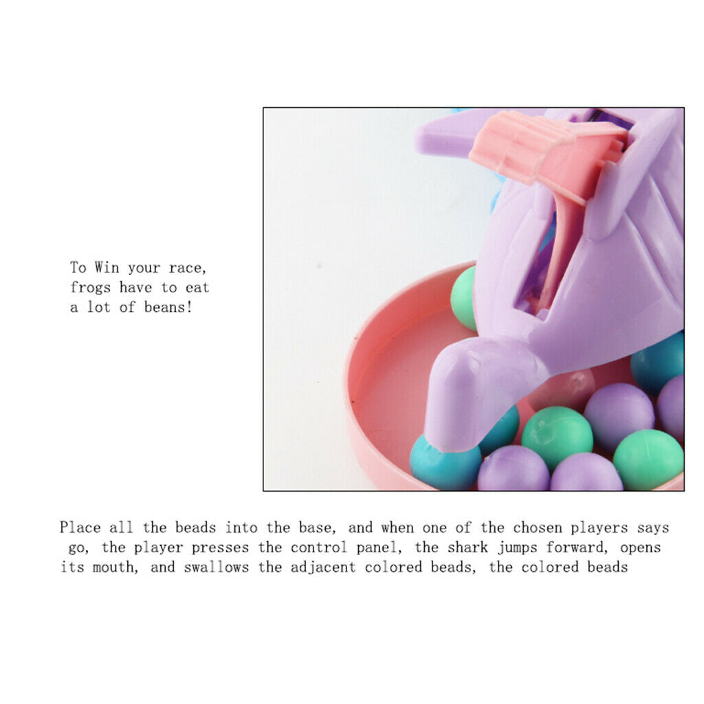 Plastic Shark To Eat Beans Children Kids Parent-child Grab Plate Funny