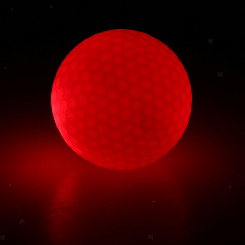 LED Flashing Golf Balls Sports Golfing 42.6mm Tournament Ball New Red