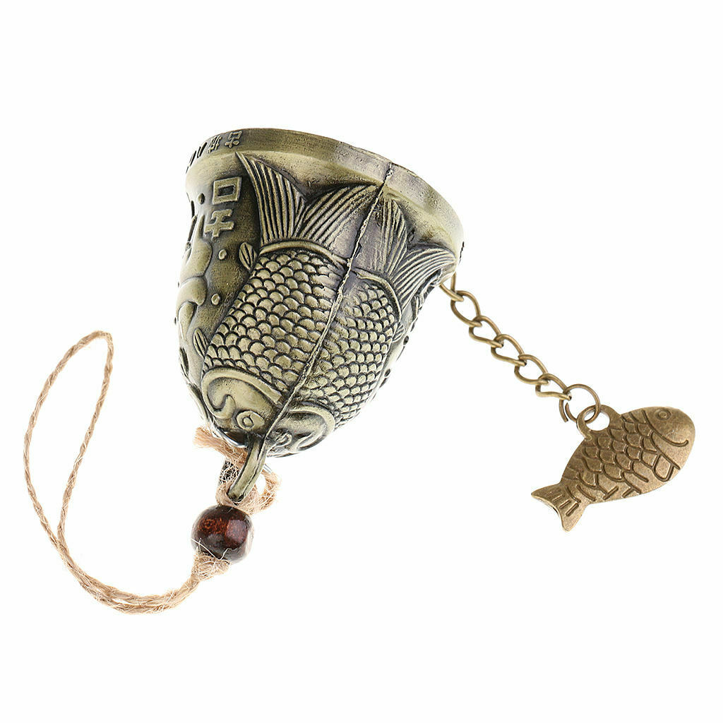 Exquisite Retro Metal Feng Shui Lucky Windchime Hanging Bell Collectibles