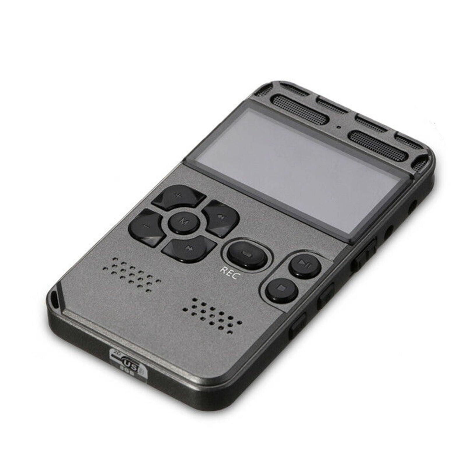 64G Rechargeable LCD Digital Audio Sound Voice Recorder Dictaphone MP3 Player