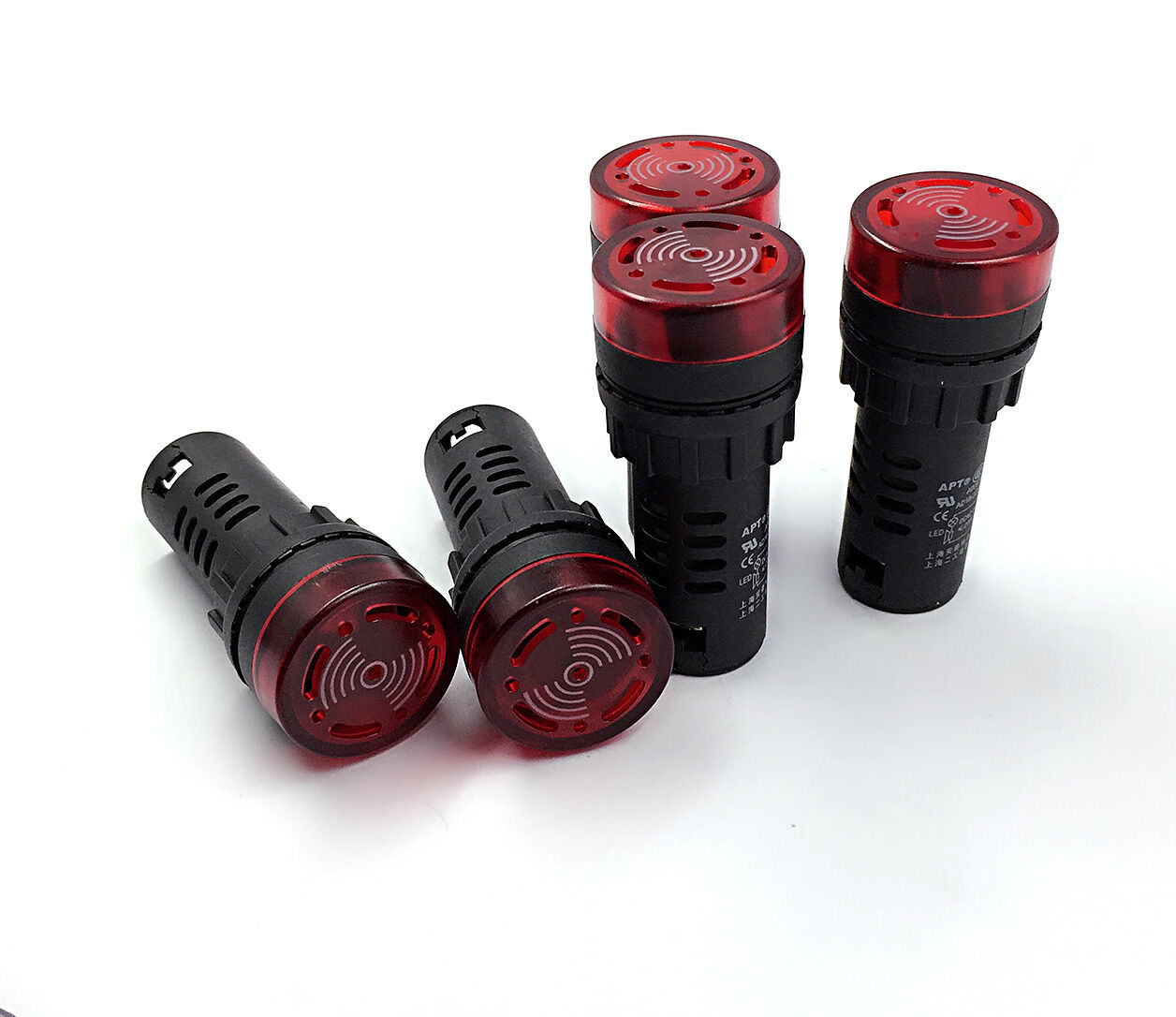 10pcs AC110V 22mm Red LED Indicator Light & Buzzer [M_M_S]
