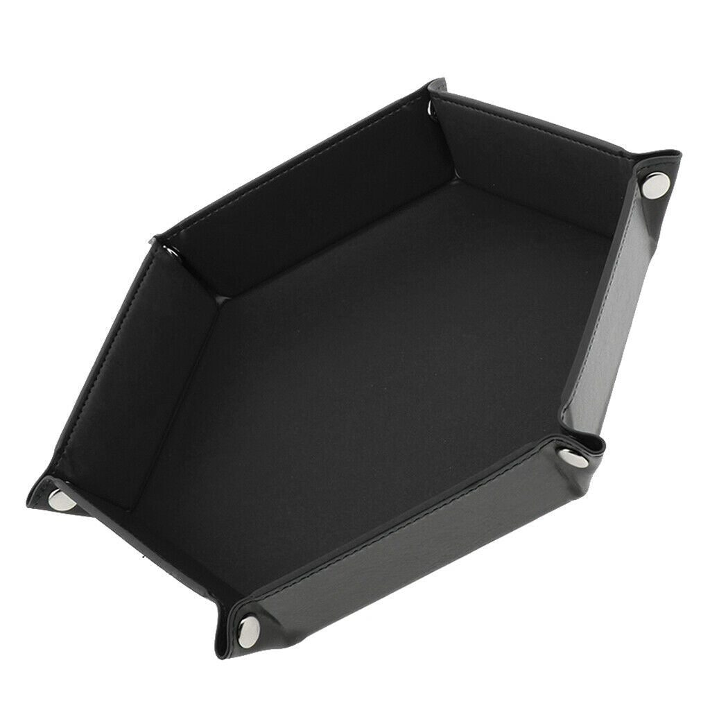 2 lot 9'' Lightweight Foldable Dice Storage Tray Box for RPG Black+Red