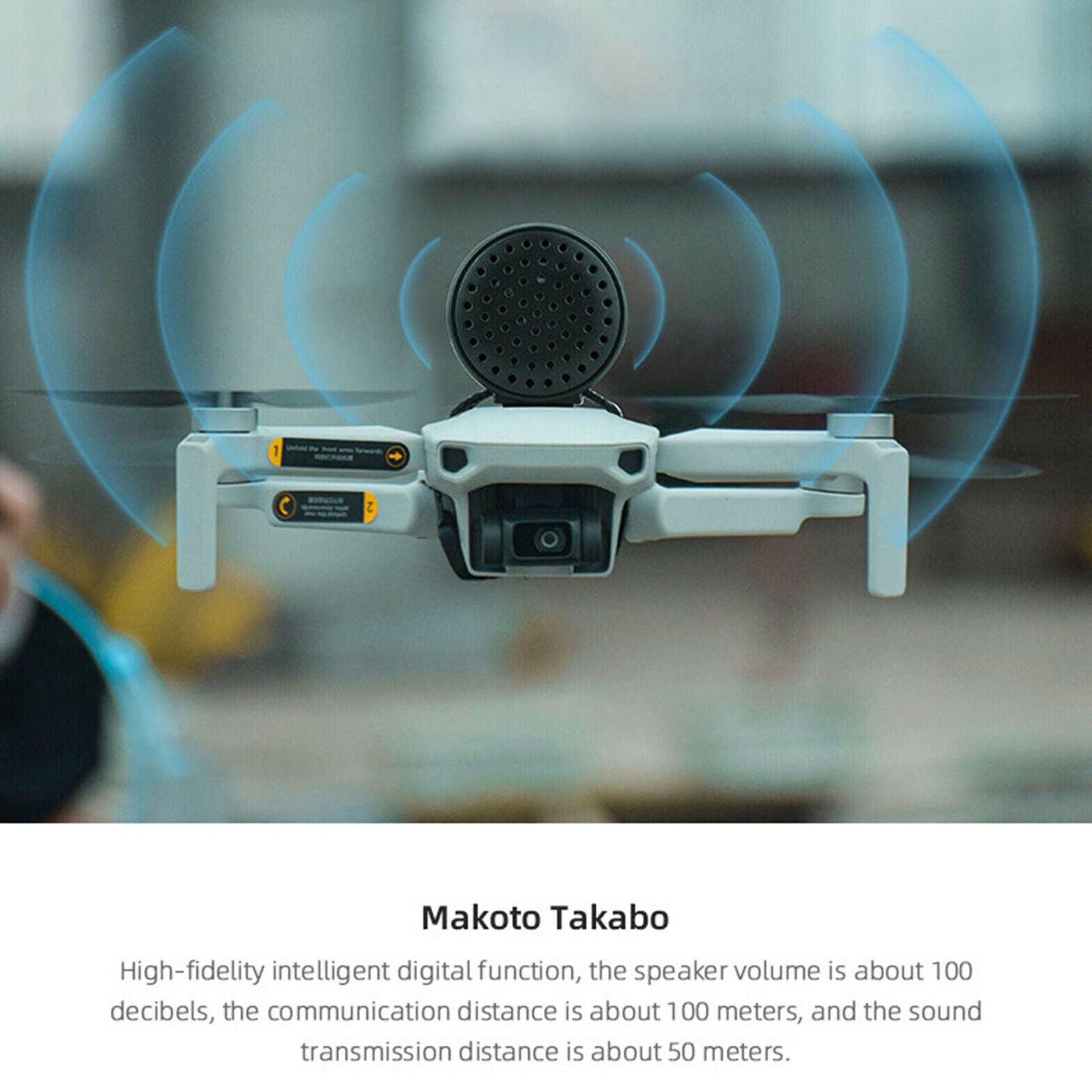 Wireless Speaker Megaphone for DJI Mavic 2 Air 2 Mini 2 Spark Accessories