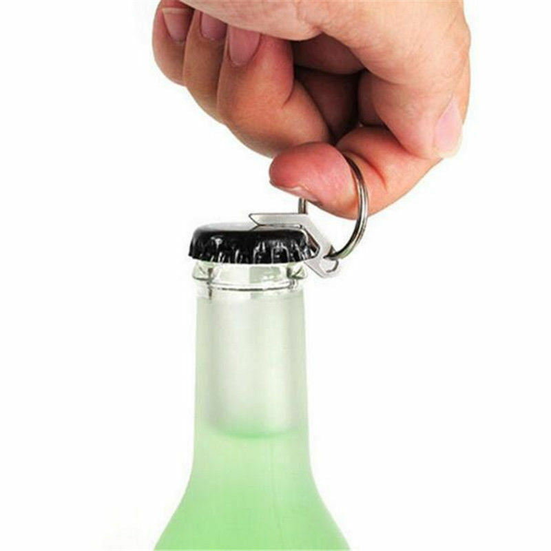 Bottle Mini Tool EDC Opener Screwdriver Multifunction Outdoor Keychain Keyring
