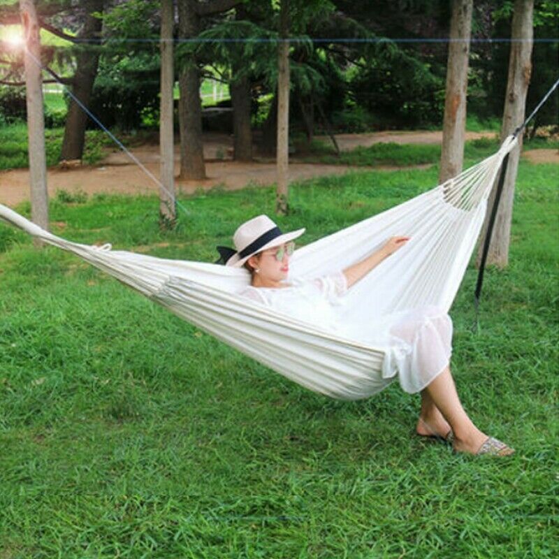 Thick Canvas Hammock Swing Outdoor Dormitory Camping Hanging Chair 200*150cm New