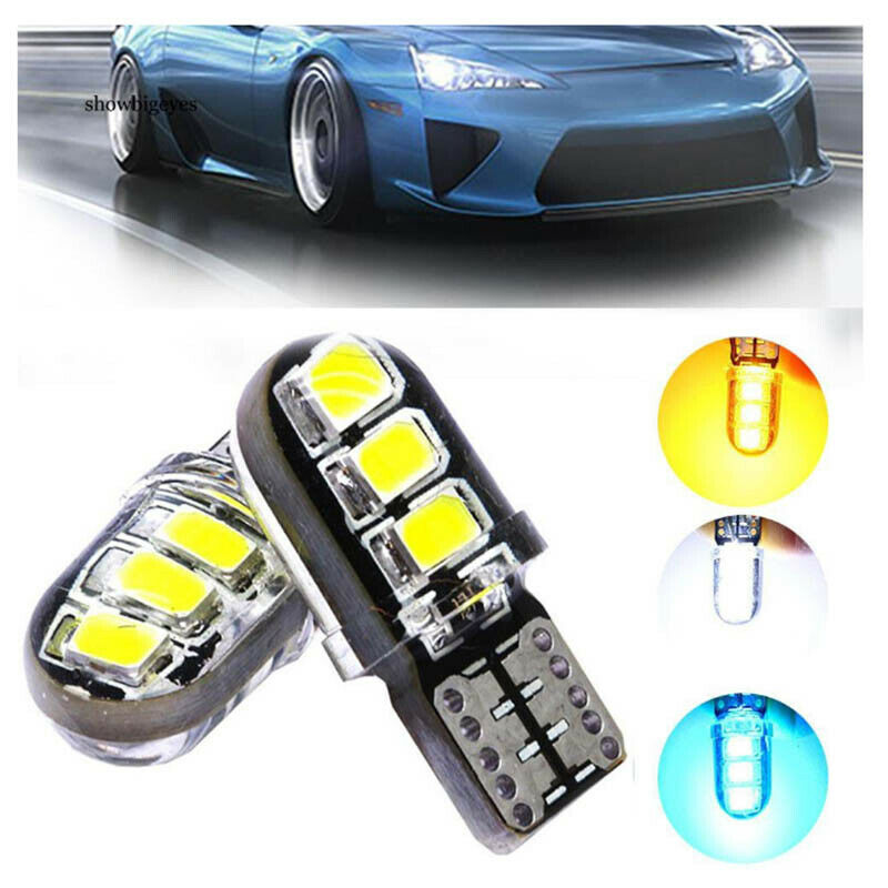2pcs T10 W5W SMD2835 6-LED Silicone Waterproof Car Vehicle Light Lamp BulbOZBD