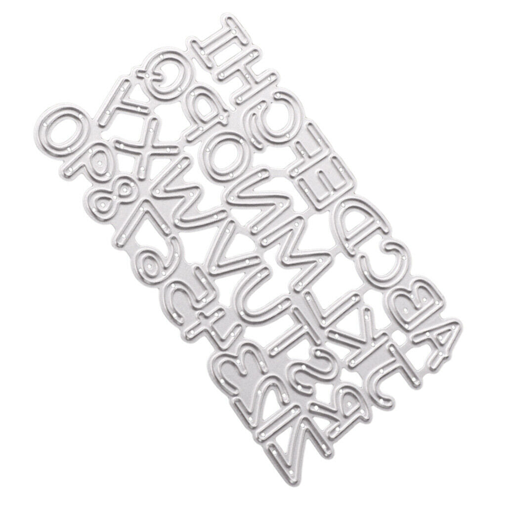Numbers Letters Cutting Dies for Scrapbook Embossing Album Paper Decoration