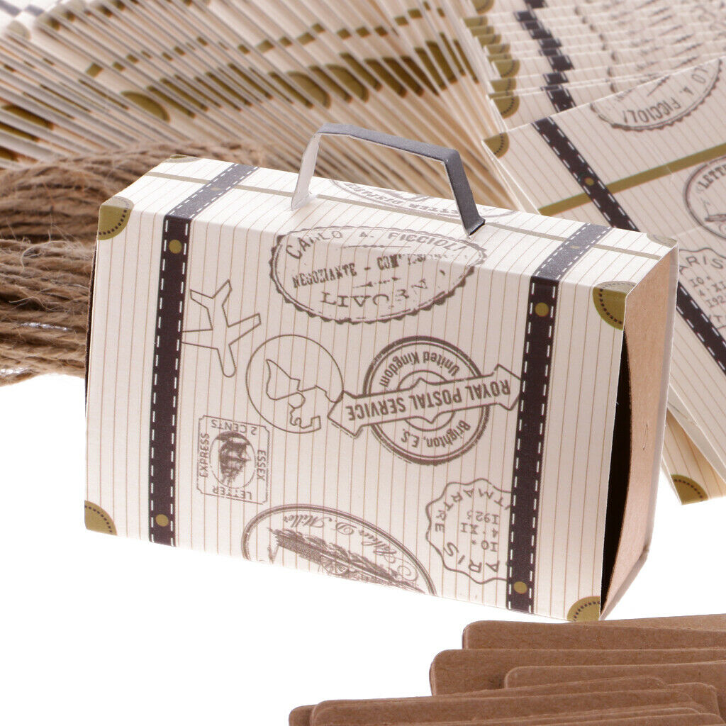 Pack of 100pcs Wedding Party Favor Candy Box Candy Bag Chocolate Gift Boxes