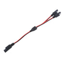 18AWG DC SAE 1 to 2 Extension Adapter Splitter Cable for Solar Panel Battery