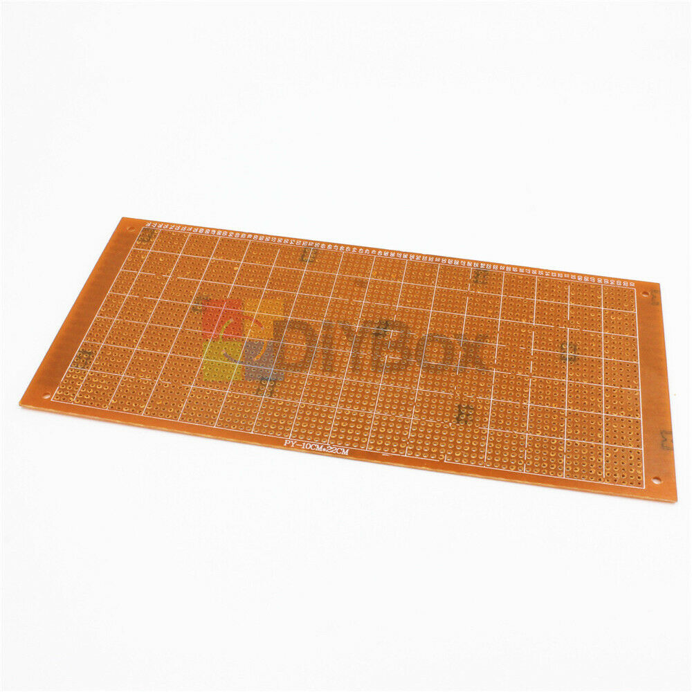 5PCS 10x22cm Soldering Prototype Copper PCB Board Single Side Universal 2.54mm