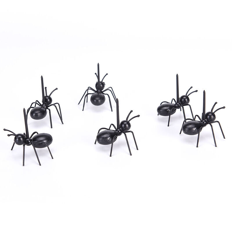 12pcs/set Ant Fruit Fork Eco Friendly Plastic Kitchen Bar Kids Dessert Fo.l8