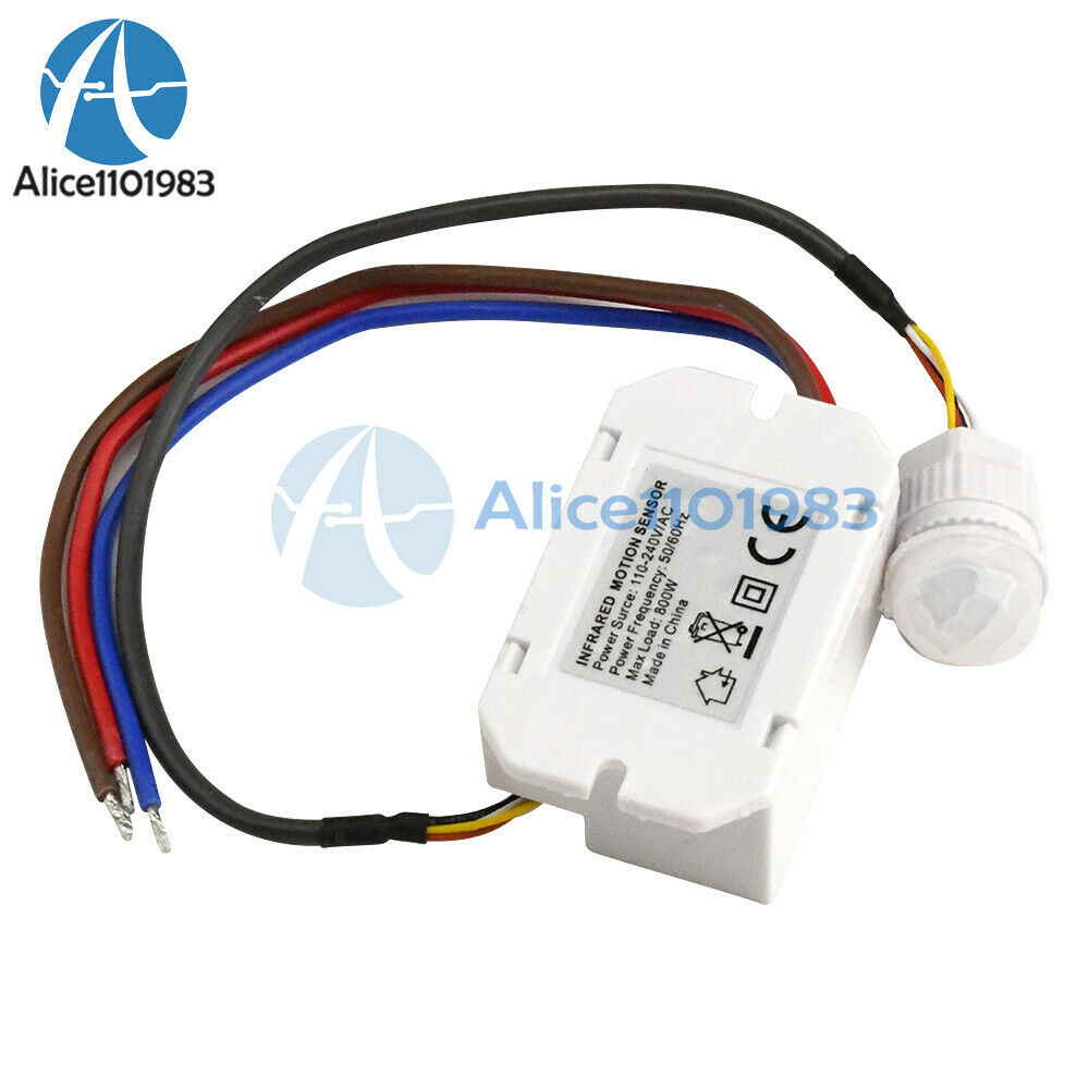 AC 110-220V 5A Separate Mini Human Body Infrared Sensor Switch 10M