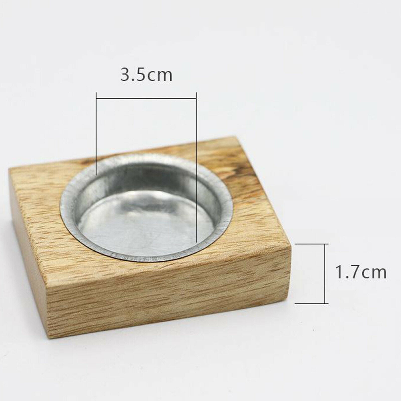 Wooden Charcoal Cone Incense Stick Candle Holder Ash Catcher for Home Supply