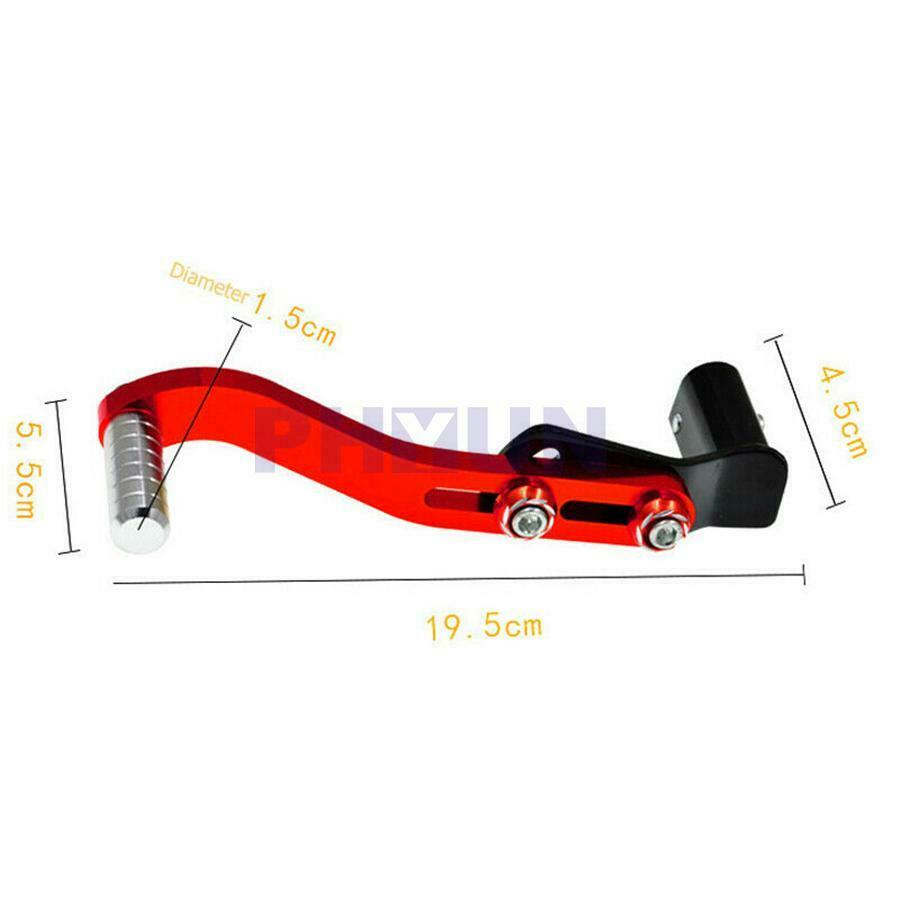 1Pcs Motorcycle Kick Starter Lever Shift Lever Red+Black Starting Bar Adjustable