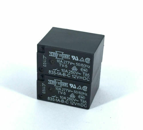 2pcs 835-1A-B-C 12V 10A PIN:4P SONG GHUAN Relay
