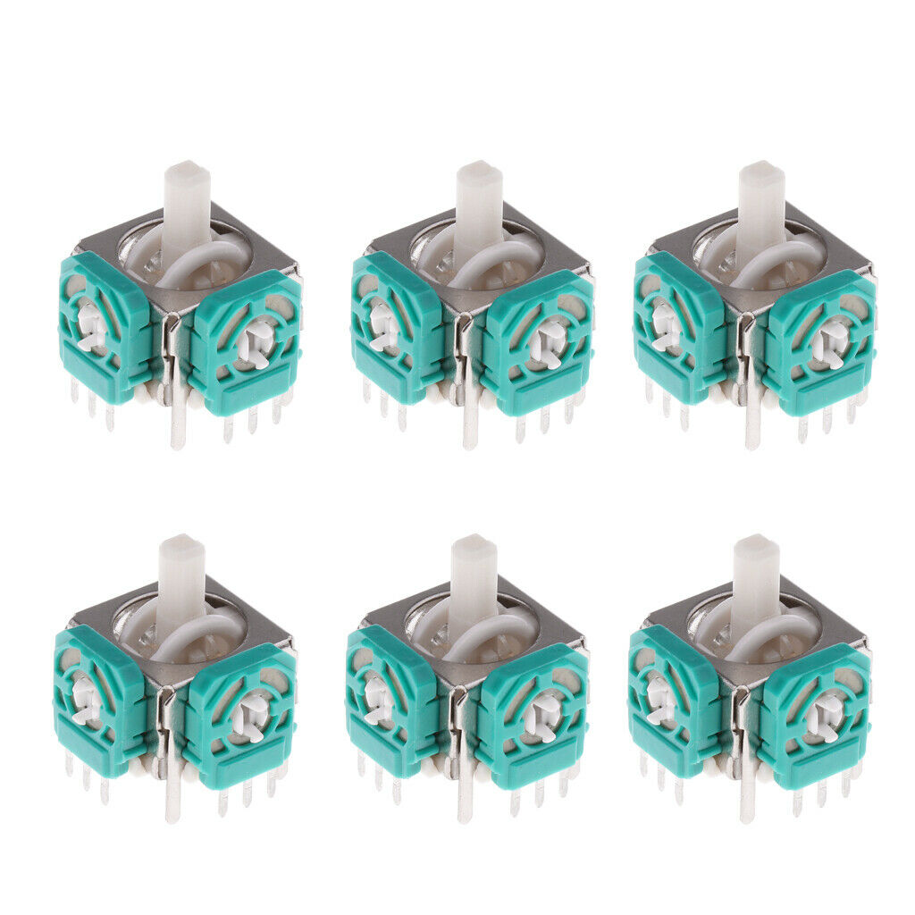 6x Analog Joystick Stick with Screwdriver for Nintendo GameCube Controller