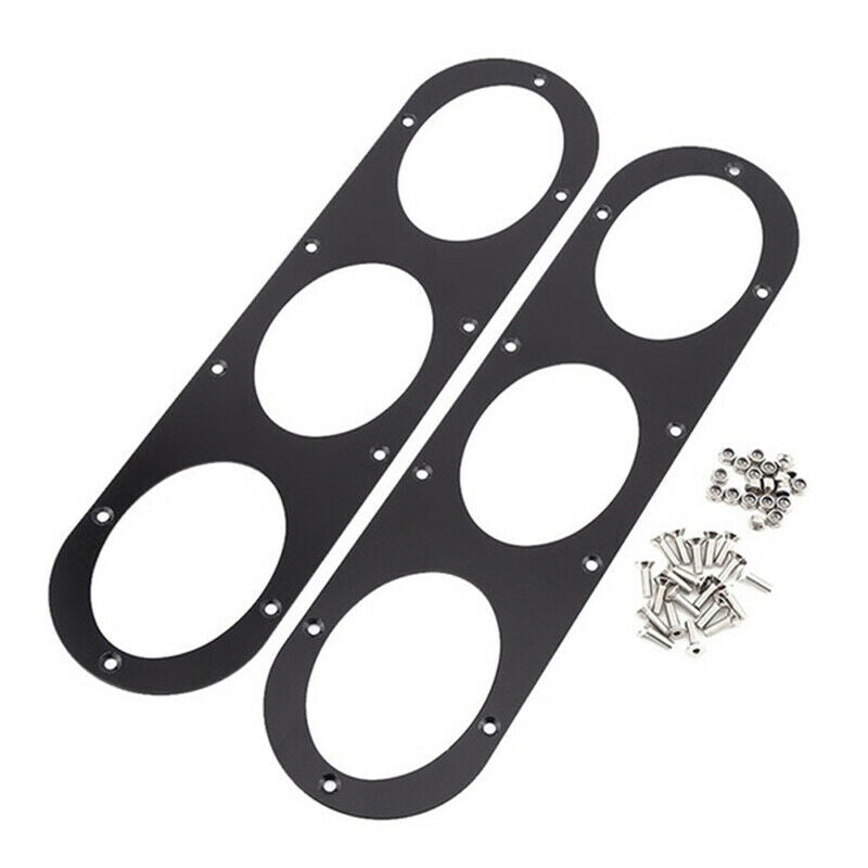 2Pcs Universal Aluminium Car Rear Bumper Race Air Diversion Diffuser Pan MEBDDD