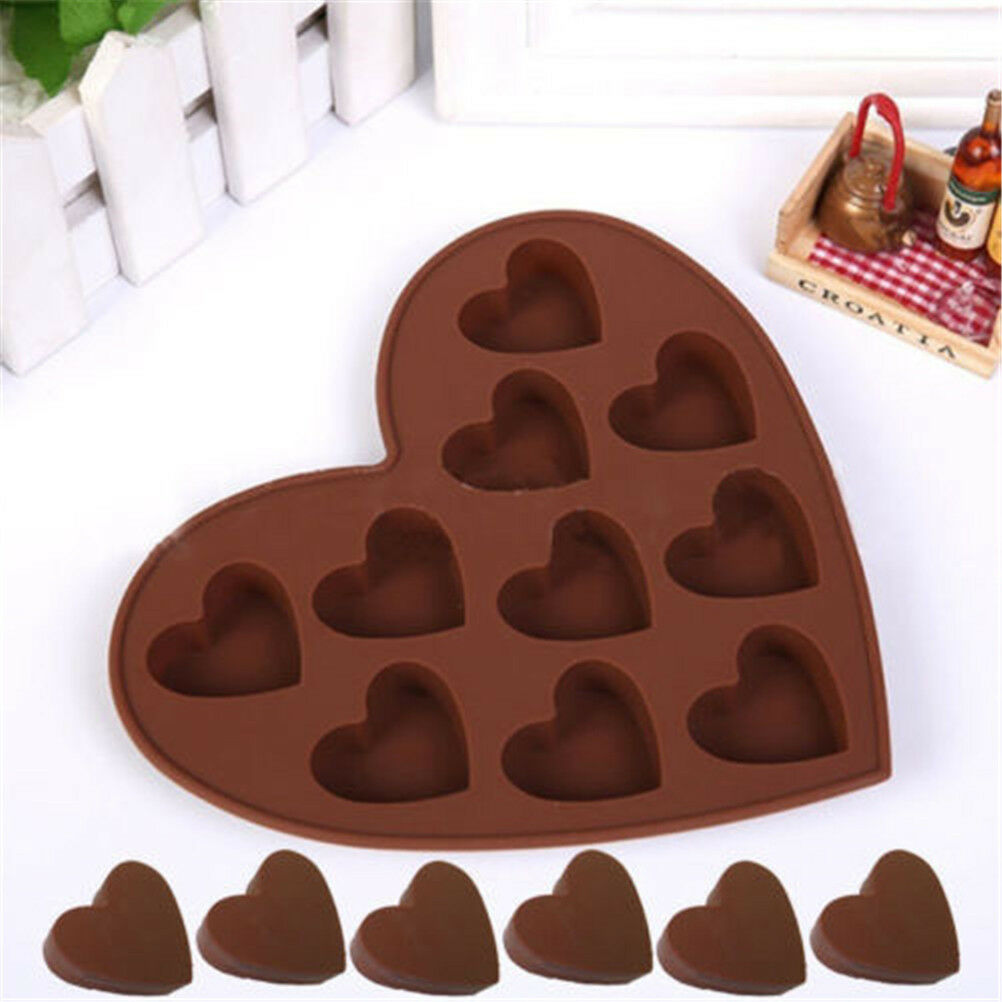 Heart Shape Silicone Cake Mold DIY Chocolate Soap Molds Cake Decorating F.l8