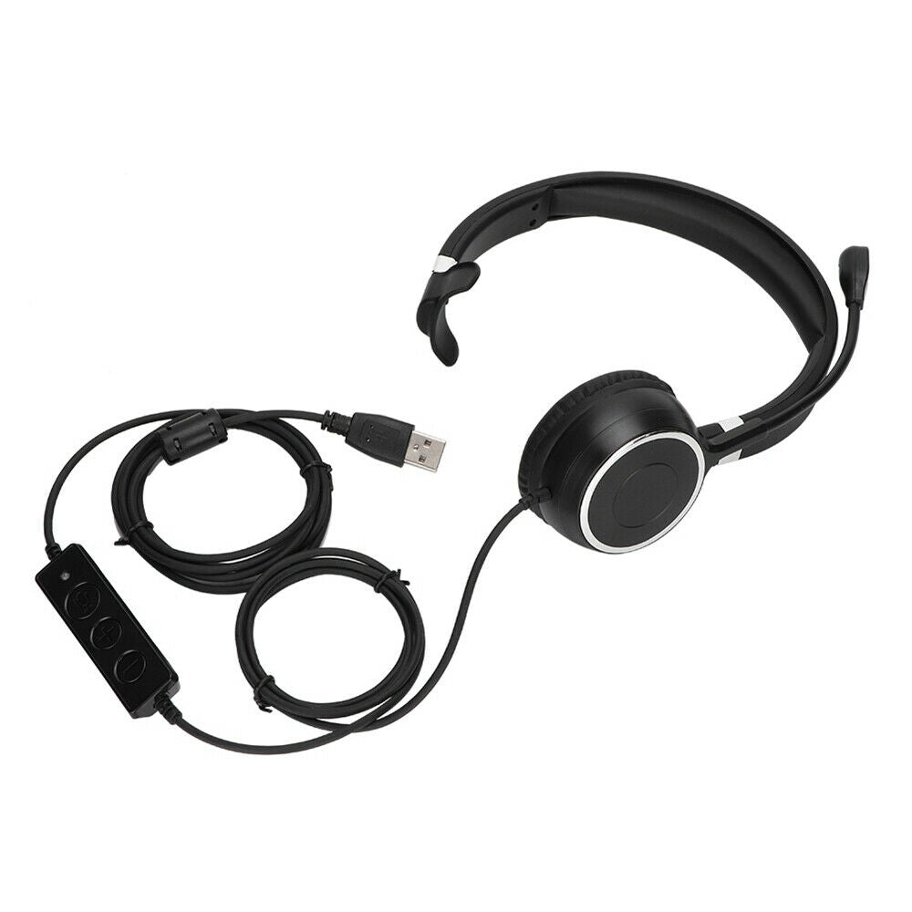 Call Center Headset-mounted Service Headset Desktop USB Drive-by-wire Headset