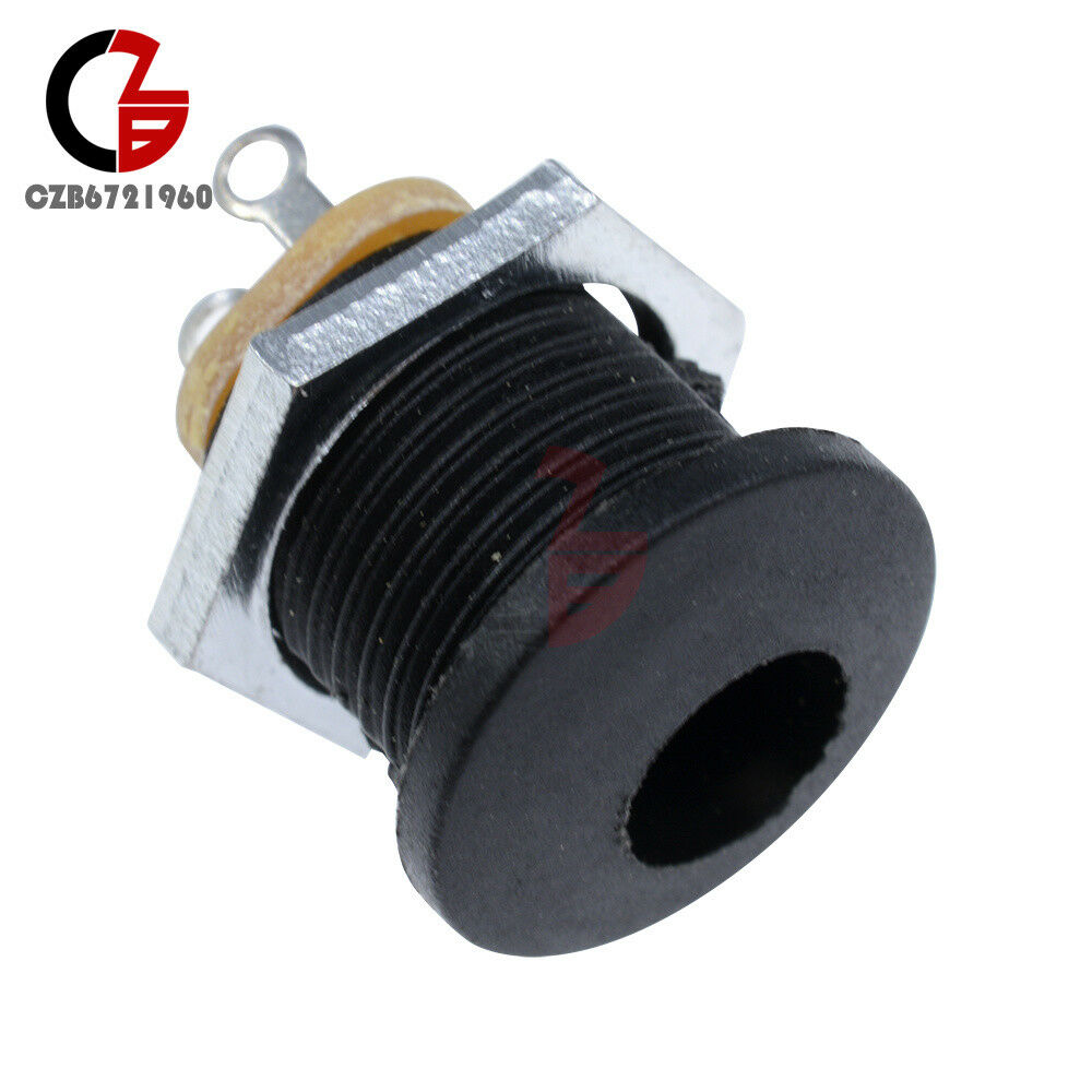 10PCS High Quality Effect/Pedal DC Power Supply Jack Socket 2.5mm F/S BK DC022
