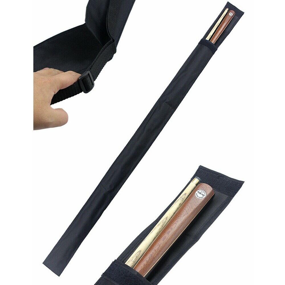 3/4 Pool Cue Billiard Stick Bags Carry Case Portable Protect Storage Pouch Black